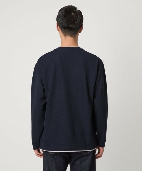 green label relaxing / グリーンレーベル リラクシング カットソー | 【WEB限定】リップル フェイクレイヤード ロングスリーブ Tシャツ -吸水速乾・抗菌- | 詳細19