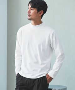 green label relaxing / グリーンレーベル リラクシング カットソー | 【WEB限定】JUST fit デイリーモック 長袖 Tシャツ -吸水速乾・抗菌-