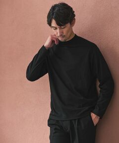 green label relaxing / グリーンレーベル リラクシング カットソー | 【WEB限定】JUST fit デイリーモック 長袖 Tシャツ -吸水速乾・抗菌-
