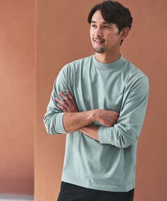 green label relaxing / グリーンレーベル リラクシング カットソー | 【WEB限定】JUST fit デイリーモック 長袖 Tシャツ -吸水速乾・抗菌-