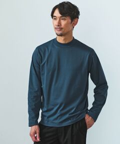 green label relaxing / グリーンレーベル リラクシング カットソー | 【WEB限定】JUST fit デイリーモック 長袖 Tシャツ -吸水速乾・抗菌-