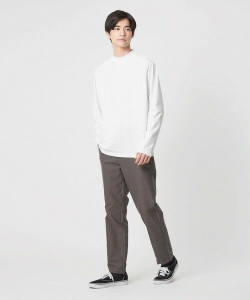 green label relaxing / グリーンレーベル リラクシング カットソー | 【WEB限定】JUST fit デイリーモック 長袖 Tシャツ -吸水速乾・抗菌- | 詳細4