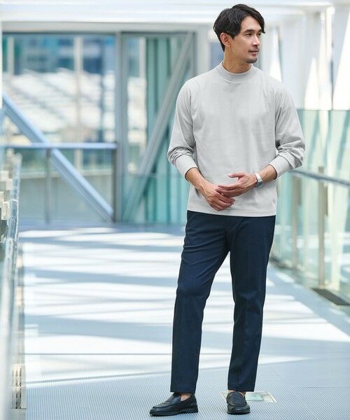 green label relaxing / グリーンレーベル リラクシング カットソー | 【WEB限定】JUST fit デイリーモック 長袖 Tシャツ -吸水速乾・抗菌- | 詳細10