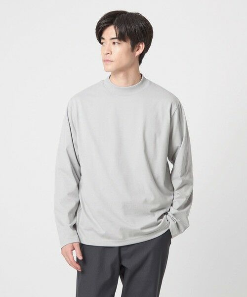 green label relaxing / グリーンレーベル リラクシング カットソー | 【WEB限定】JUST fit デイリーモック 長袖 Tシャツ -吸水速乾・抗菌- | 詳細13