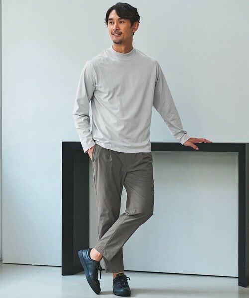 green label relaxing / グリーンレーベル リラクシング カットソー | 【WEB限定】JUST fit デイリーモック 長袖 Tシャツ -吸水速乾・抗菌- | 詳細10