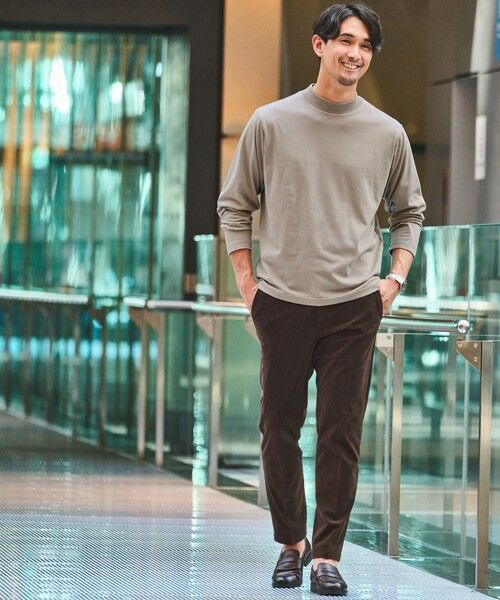 green label relaxing / グリーンレーベル リラクシング カットソー | 【WEB限定】JUST fit デイリーモック 長袖 Tシャツ -吸水速乾・抗菌- | 詳細13