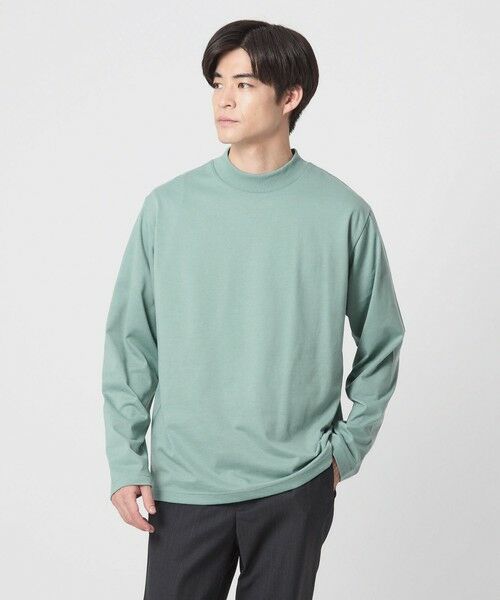 green label relaxing / グリーンレーベル リラクシング カットソー | 【WEB限定】JUST fit デイリーモック 長袖 Tシャツ -吸水速乾・抗菌- | 詳細16