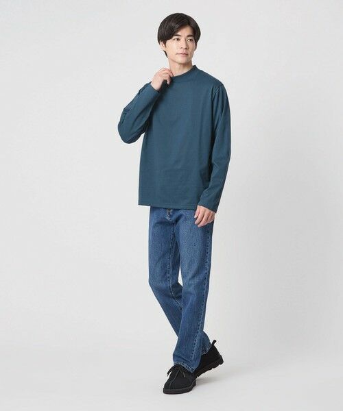 green label relaxing / グリーンレーベル リラクシング カットソー | 【WEB限定】JUST fit デイリーモック 長袖 Tシャツ -吸水速乾・抗菌- | 詳細18