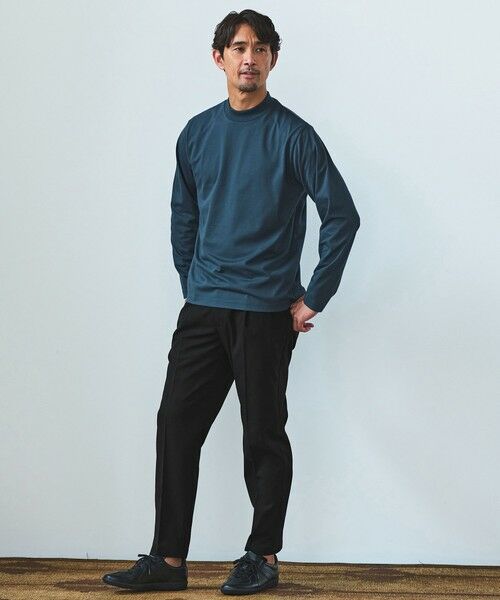green label relaxing / グリーンレーベル リラクシング カットソー | 【WEB限定】JUST fit デイリーモック 長袖 Tシャツ -吸水速乾・抗菌- | 詳細17