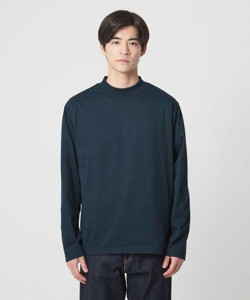 green label relaxing / グリーンレーベル リラクシング カットソー | 【WEB限定】JUST fit デイリーモック 長袖 Tシャツ -吸水速乾・抗菌- | 詳細28