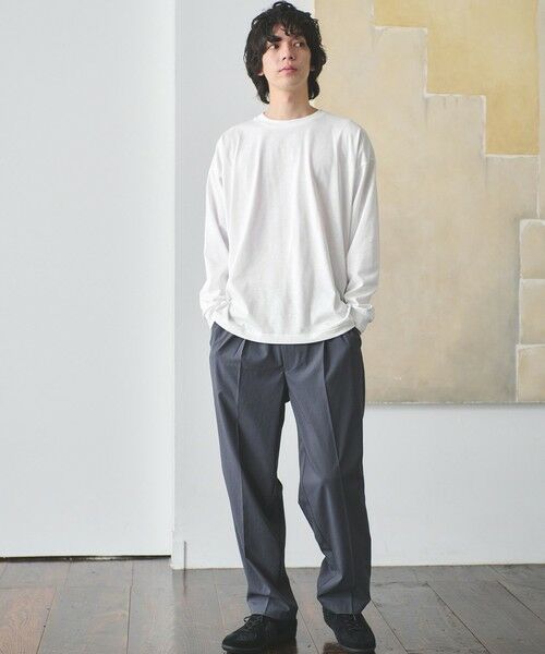 green label relaxing / グリーンレーベル リラクシング カットソー | 【WEB限定】デイリールーズ Tシャツ -吸水速乾・抗菌- | 詳細1