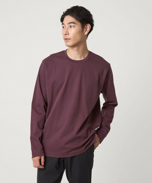 green label relaxing/グリーンレーベル リラクシング オーガニック コットン ポンチ クルーネック Tシャツ WINE XL green label relaxing/グリーンレーベル リラクシング オーガニック コットン ポンチ クルーネック Tシャツ WINE XL
