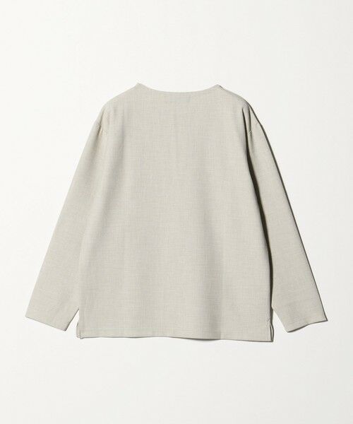 green label relaxing / グリーンレーベル リラクシング カットソー | KIVANC ノーカラー 長袖 Tシャツ -ストレッチ- | 詳細4