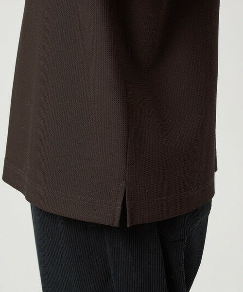 green label relaxing / グリーンレーベル リラクシング カットソー | KIVANC ノーカラー 長袖 Tシャツ -ストレッチ- | 詳細17