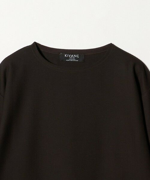 green label relaxing / グリーンレーベル リラクシング カットソー | KIVANC ノーカラー 長袖 Tシャツ -ストレッチ- | 詳細21