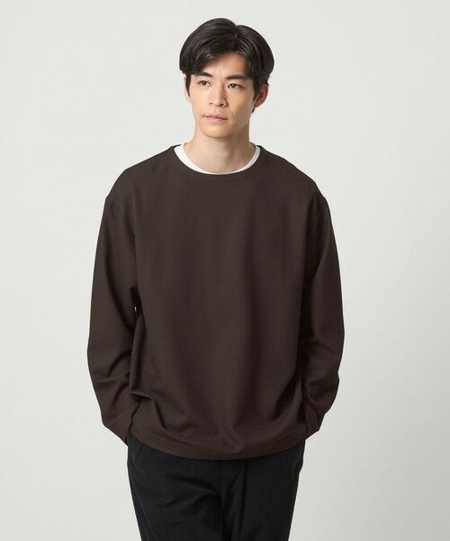 green label relaxing / グリーンレーベル リラクシング カットソー | KIVANC ノーカラー 長袖 Tシャツ -ストレッチ- | 詳細10