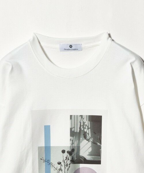 green label relaxing / グリーンレーベル リラクシング カットソー | ＜Phospho Graphica＞グラフィック ロングスリーブ Tシャツ | 詳細4