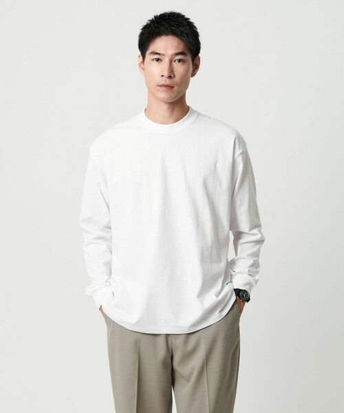 green label relaxing / グリーンレーベル リラクシング カットソー | <GOAT>7オンス ロングスリーブ Tシャツ(WHITE)