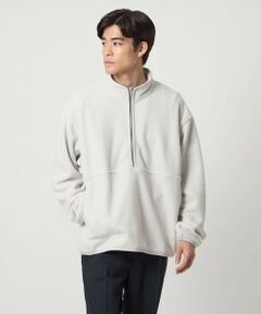 green label relaxing / グリーンレーベル リラクシング カットソー | ＜GOAT＞フリース ハーフジップ プルオーバー