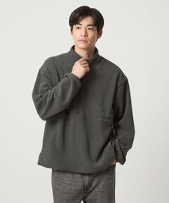 green label relaxing / グリーンレーベル リラクシング カットソー | ＜GOAT＞フリース ハーフジップ プルオーバー