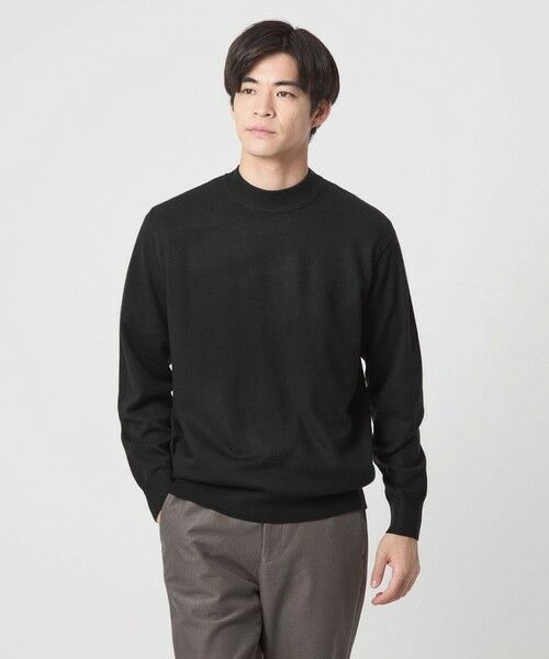 green label relaxing / グリーンレーベル リラクシング ニット・セーター | 【WEB限定】JUST fit ジャケイン モックネック ニット | 詳細4