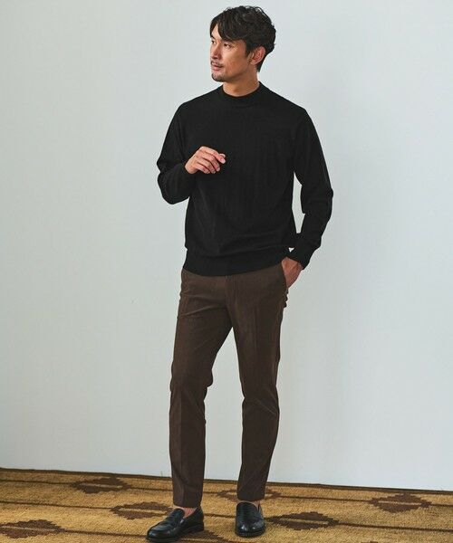 green label relaxing / グリーンレーベル リラクシング ニット・セーター | 【WEB限定】JUST fit ジャケイン モックネック ニット | 詳細1