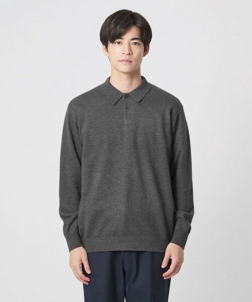 green label relaxing / グリーンレーベル リラクシング ニット・セーター | 【WEB限定】JUST fit ジャケイン ニットポロ | 詳細13