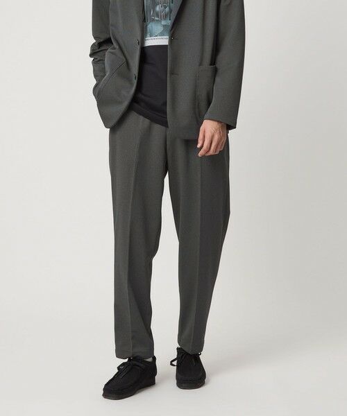 green label relaxing / グリーンレーベル リラクシング その他パンツ | ポリエステル トリコット ワイド ユーティリティパンツ W2 イージーパンツ | 詳細3