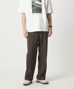 green label relaxing / グリーンレーベル リラクシング その他パンツ | ポリエステル カルゼ ワイド ストレート ユーティリティパンツ イージーパンツ  -ストレッチ-