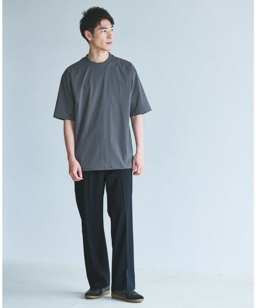 green label relaxing / グリーンレーベル リラクシング その他パンツ | ポリエステル カルゼ ワイド ストレート ユーティリティパンツ イージーパンツ  -ストレッチ- | 詳細1