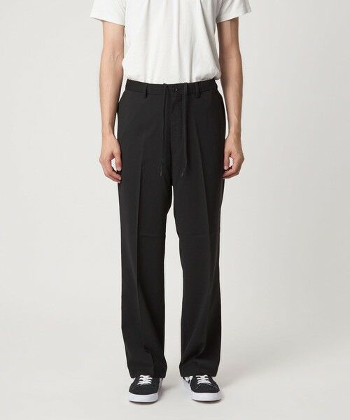 green label relaxing / グリーンレーベル リラクシング その他パンツ | ポリエステル カルゼ ワイド ストレート ユーティリティパンツ イージーパンツ  -ストレッチ- | 詳細4