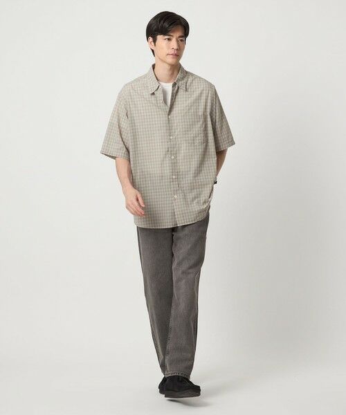 green label relaxing / グリーンレーベル リラクシング シャツ・ブラウス | ミニ オンブレ チェック ジャストルーズ レギュラーカラー シャツ -通気性- | 詳細1