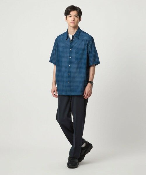 green label relaxing / グリーンレーベル リラクシング シャツ・ブラウス | ミニ オンブレ チェック ジャストルーズ レギュラーカラー シャツ -通気性- | 詳細14