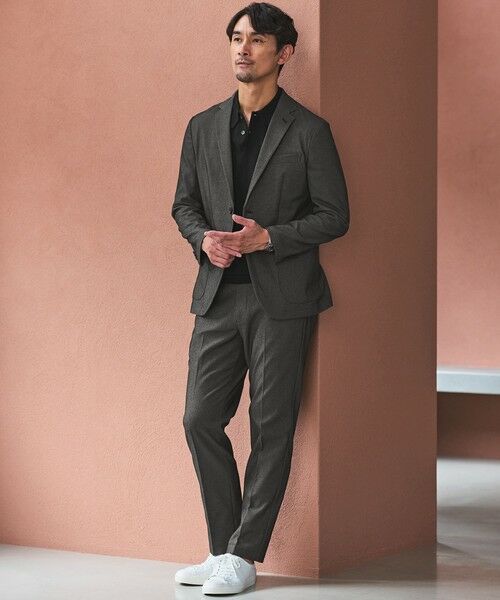 green label relaxing/グリーンレーベル リラクシング 【WEB限定】JUST fit WORKIST セットアップ -ストレッチ- MD. GRAY S green label relaxing/グリーンレーベル リラクシング 【WEB限定】JUST fit WORKIST セットアップ -ストレッチ- MD. GRAY S