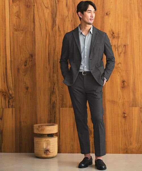 green label relaxing/グリーンレーベル リラクシング 【WEB限定】JUST fit WORKIST セットアップ -ストレッチ- DK. GRAY XS green label relaxing/グリーンレーベル リラクシング 【WEB限定】JUST fit WORKIST セットアップ -ストレッチ- DK. GRAY XS