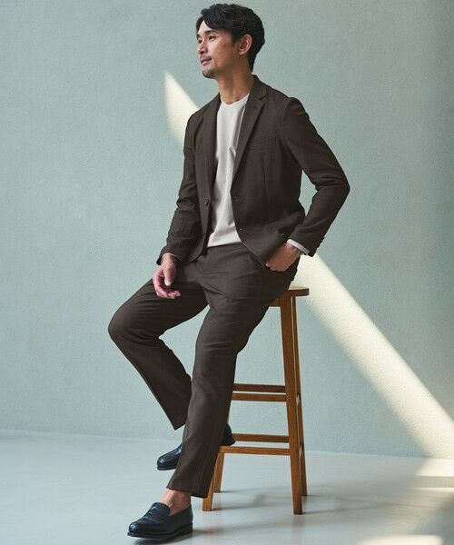 green label relaxing/グリーンレーベル リラクシング 【WEB限定】JUST fit WORKIST セットアップ -ストレッチ- DK. BROWN XL green label relaxing/グリーンレーベル リラクシング 【WEB限定】JUST fit WORKIST セットアップ -ストレッチ- DK. BROWN XL