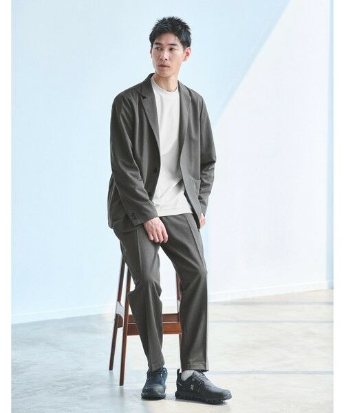 green label relaxing / グリーンレーベル リラクシング テーラードジャケット | ポリエステル トリコット リラックス ジャケット | 詳細1