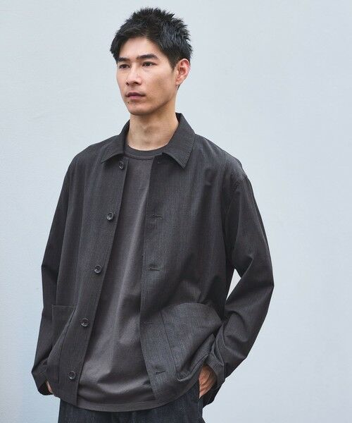 green label relaxing/グリーンレーベル リラクシング TW サージ カバーオール -ストレッチ- DK. GRAY XL green label relaxing/グリーンレーベル リラクシング TW サージ カバーオール -ストレッチ- DK. GRAY XL