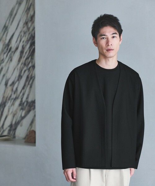 green label relaxing/グリーンレーベル リラクシング KIVANC イージーカーディガン BLACK S