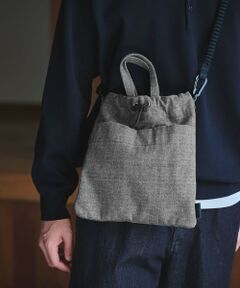 green label relaxing / グリーンレーベル リラクシング ショルダーバッグ | 【別注】＜fellowww＞GLR デニム 巾着 ショルダーバッグ