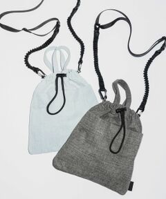 green label relaxing / グリーンレーベル リラクシング ショルダーバッグ | 【別注】＜fellowww＞GLR デニム 巾着 ショルダーバッグ