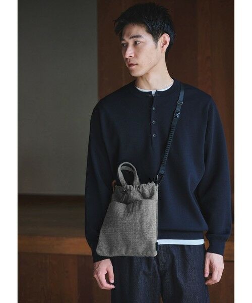 green label relaxing / グリーンレーベル リラクシング ショルダーバッグ | 【別注】＜fellowww＞GLR デニム 巾着 ショルダーバッグ | 詳細1