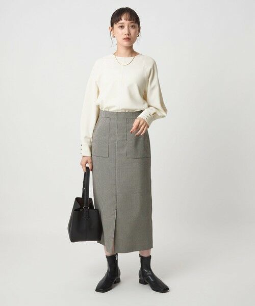 green label relaxing / グリーンレーベル リラクシング シャツ・ブラウス | ソフトジョーゼット プルオーバー -マシンウォッシャブル・ストレッチ- | 詳細2