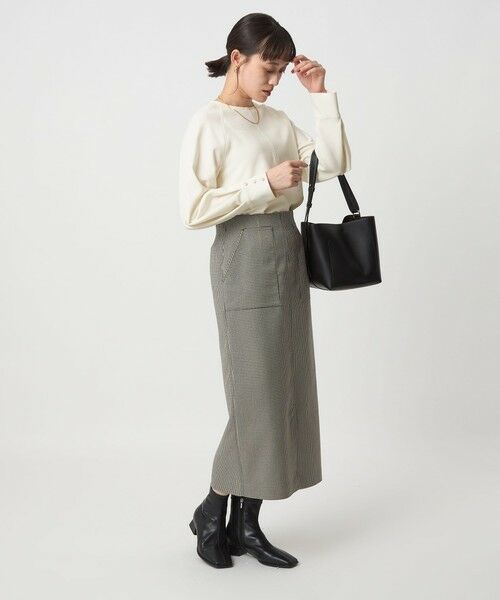 green label relaxing / グリーンレーベル リラクシング シャツ・ブラウス | ソフトジョーゼット プルオーバー -マシンウォッシャブル・ストレッチ- | 詳細3