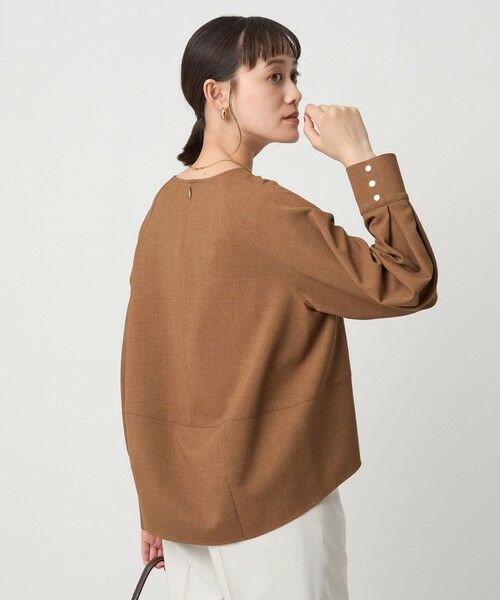 green label relaxing / グリーンレーベル リラクシング シャツ・ブラウス | ソフトジョーゼット プルオーバー -マシンウォッシャブル・ストレッチ- | 詳細6