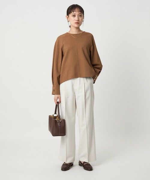 green label relaxing / グリーンレーベル リラクシング シャツ・ブラウス | ソフトジョーゼット プルオーバー -マシンウォッシャブル・ストレッチ- | 詳細7