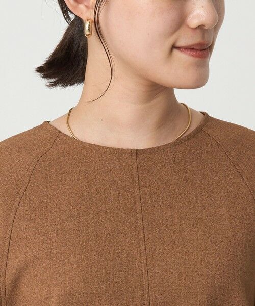 green label relaxing / グリーンレーベル リラクシング シャツ・ブラウス | ソフトジョーゼット プルオーバー -マシンウォッシャブル・ストレッチ- | 詳細13