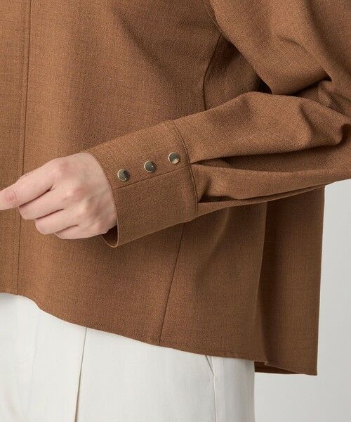 green label relaxing / グリーンレーベル リラクシング シャツ・ブラウス | ソフトジョーゼット プルオーバー -マシンウォッシャブル・ストレッチ- | 詳細14