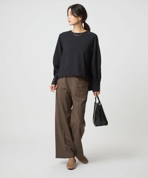 green label relaxing / グリーンレーベル リラクシング シャツ・ブラウス | ソフトジョーゼット プルオーバー -マシンウォッシャブル・ストレッチ- | 詳細27