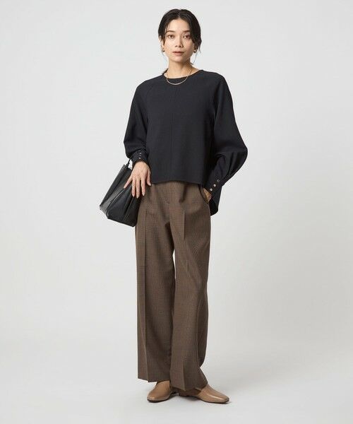 green label relaxing / グリーンレーベル リラクシング シャツ・ブラウス | ソフトジョーゼット プルオーバー -マシンウォッシャブル・ストレッチ- | 詳細28